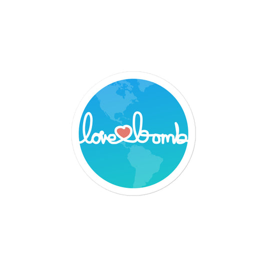 LoveBomb Globe Sticker
